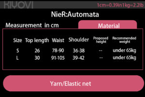NieR Automata 2B lace cosplay: open-chest bodysuit, veil, 3 bust options and exposed shoulder design