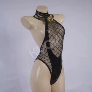 Yor Forger cosplay set with fishnet bodysuit, kimono robe, and tabi socks - @DISHWASHER1910 SPY x FAMILY fan-art costume