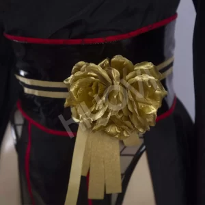 Yor Forger cosplay set with fishnet bodysuit, kimono robe, and tabi socks - @DISHWASHER1910 SPY x FAMILY fan-art costume