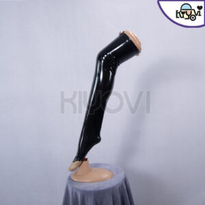 YD's Vampire Mina cosplay: ornate nun headdress, leather restraints, bondage gloves,PU coat, and thigh-high socks - Gothic couple set