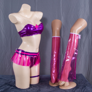 The Nonoa cosplay costume, including a TPU bustier and skirt, two headpieces, arm accessories, leg sleeves, and a large wing accessory.